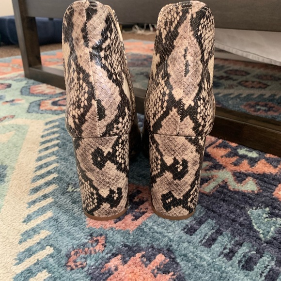 Steve Madden Snakeskin Heeled Booties - Picture 3 of 6